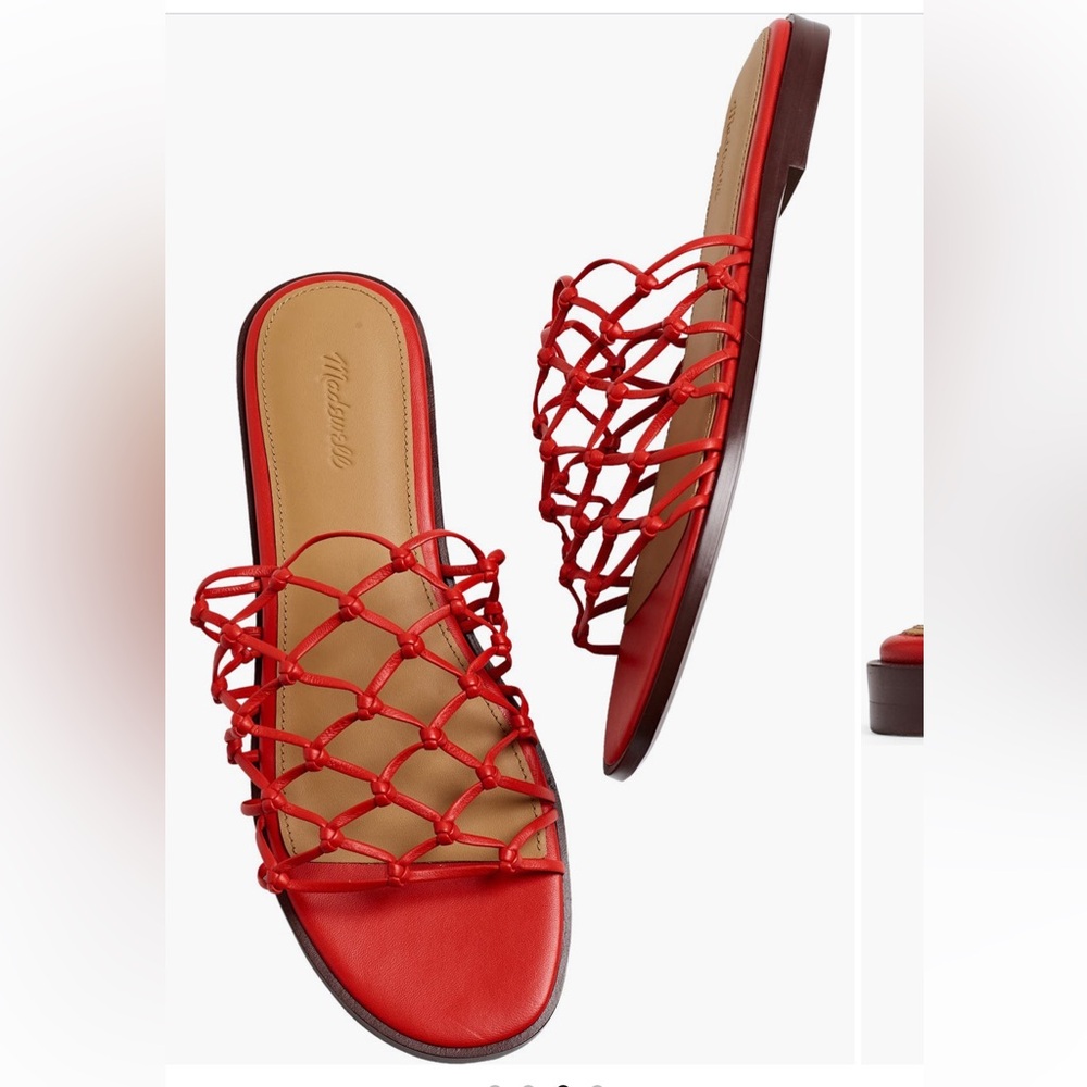 Madewell red sandal
